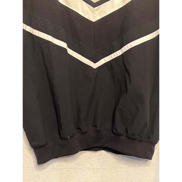 VTG Mens Store At Sears Chevron Pullover Shirt L Black/White 1/2 Zip Grandpa NWT - Picture 6 of 15